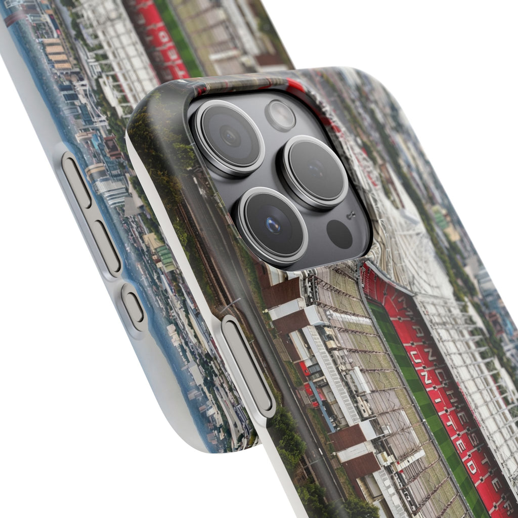 Old Trafford Aerial Side View — Manchester United — Premium Phone Case