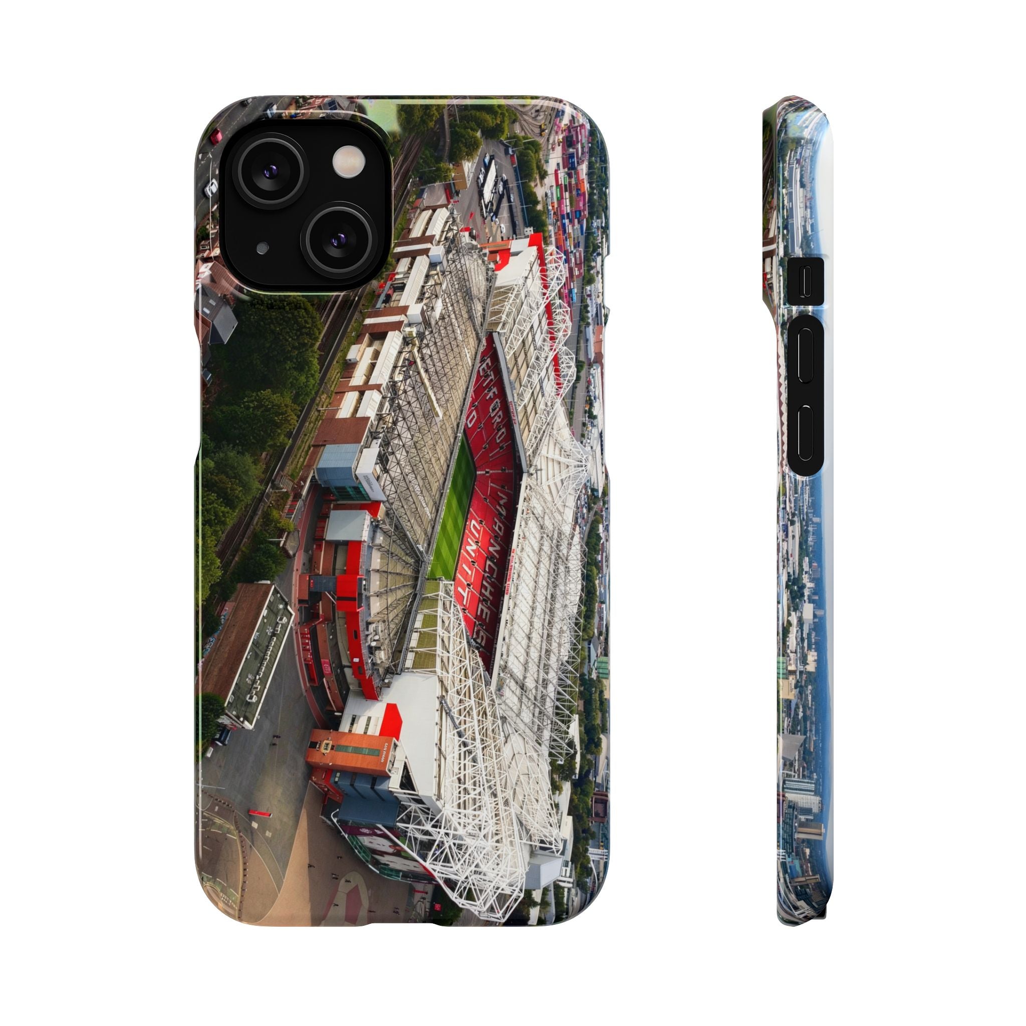 Manchester United, Old Trafford Print Phone Case.
