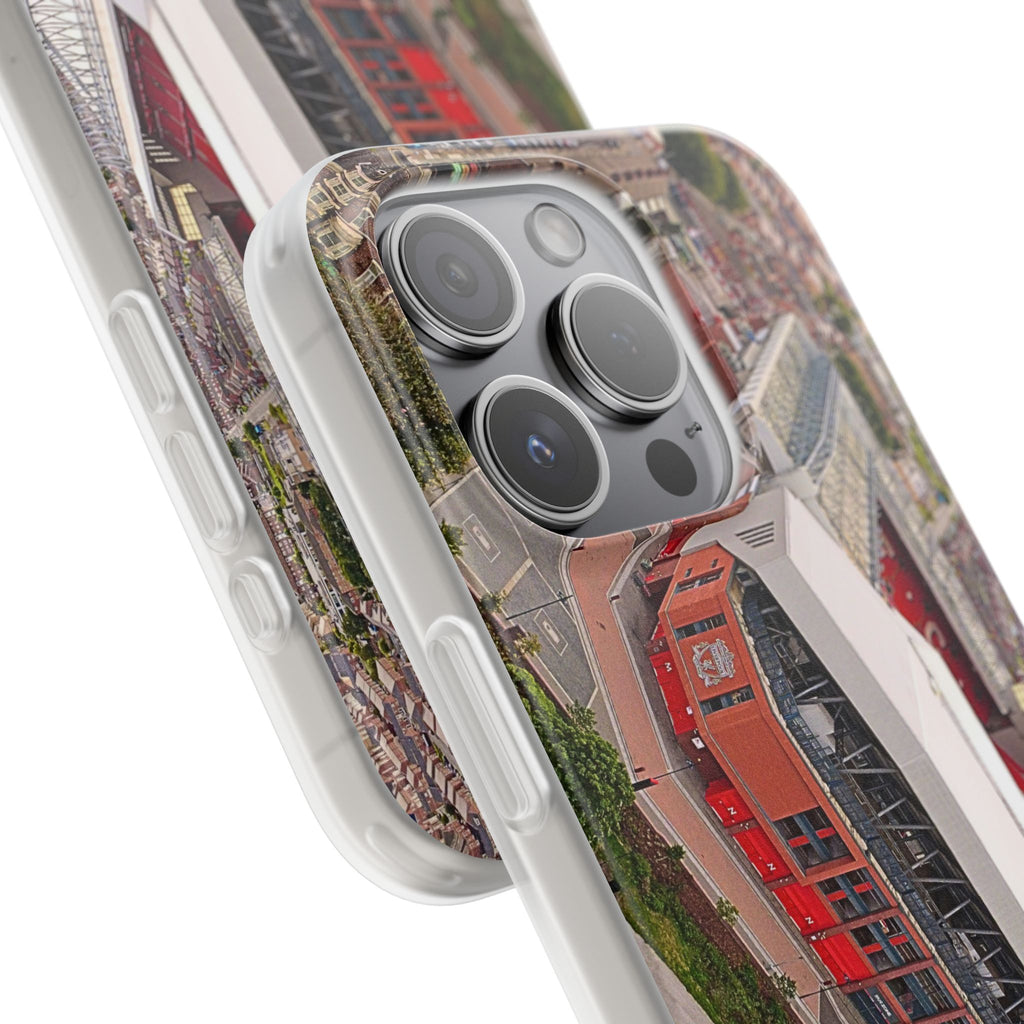 Liverpool Anfield Aerial Flexi Phone Case — Anfield Stadium Photo iPhone Cover