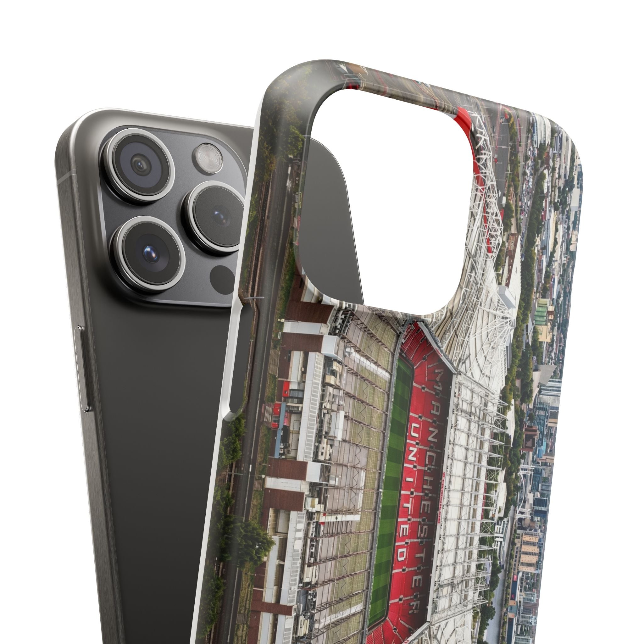 Old Trafford Aerial Side View — Manchester United — Premium Phone Case