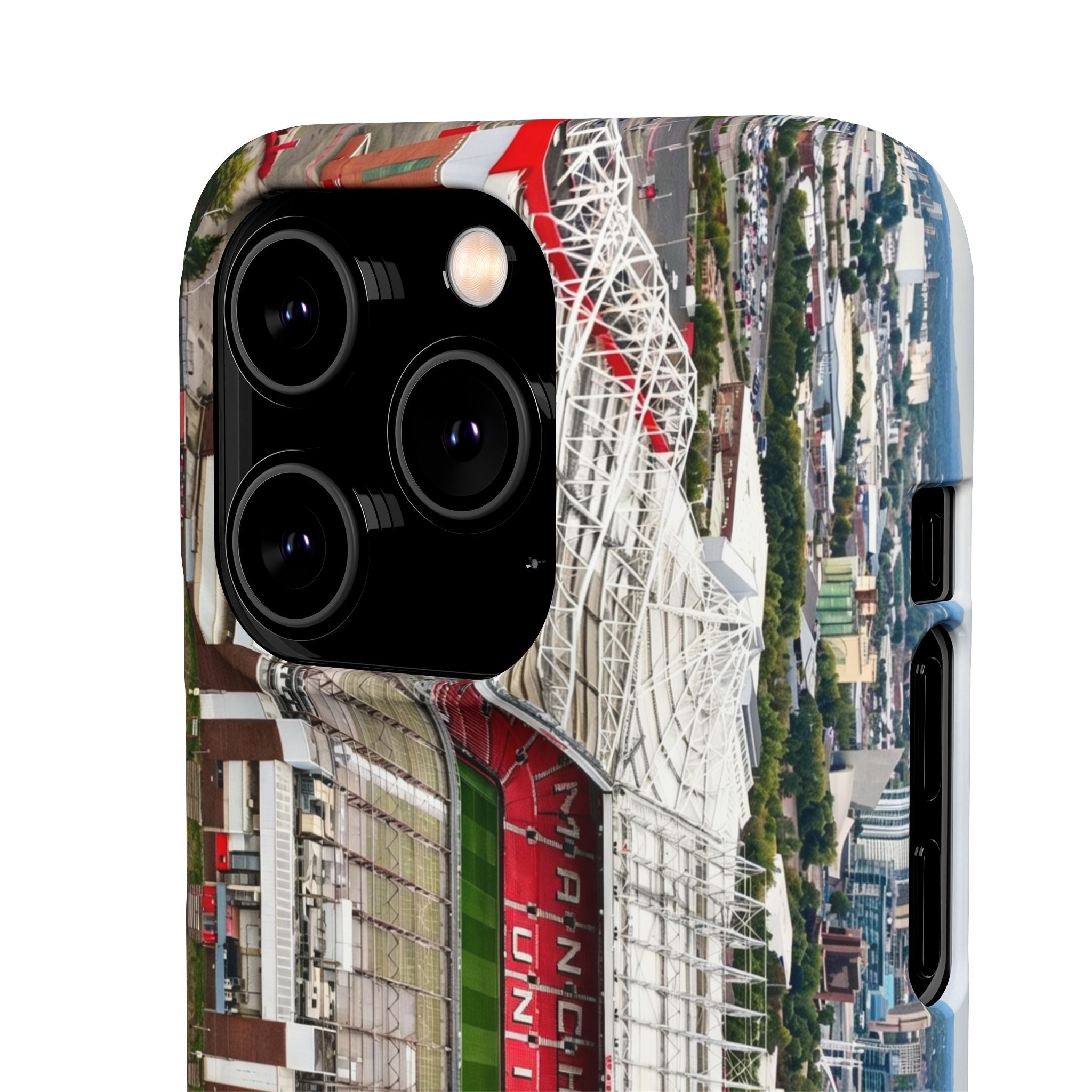 Old Trafford Aerial Side View — Manchester United — Premium Phone Case