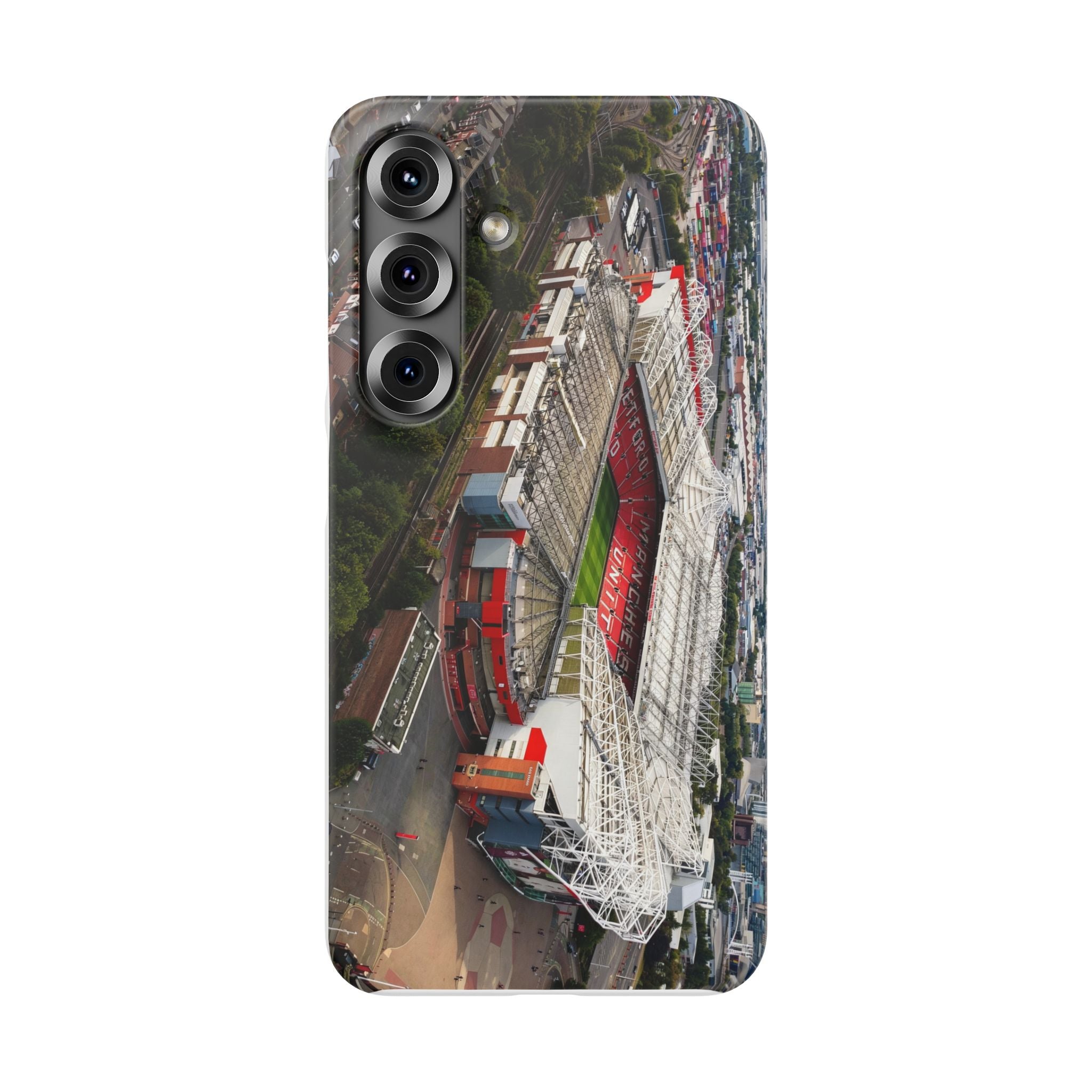 Manchester United, Old Trafford Print Phone Case.