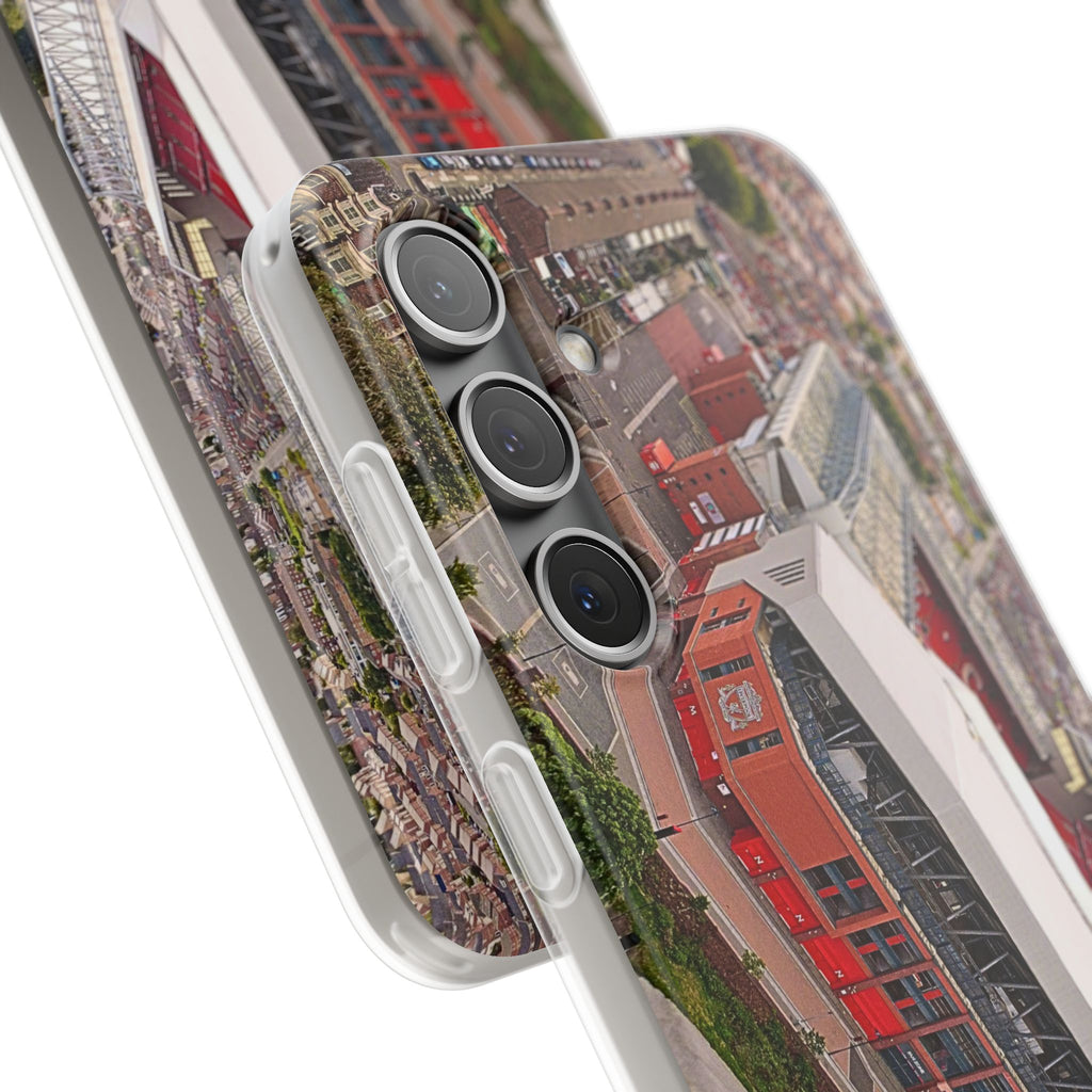 Liverpool Anfield Aerial Flexi Phone Case — Anfield Stadium Photo iPhone Cover