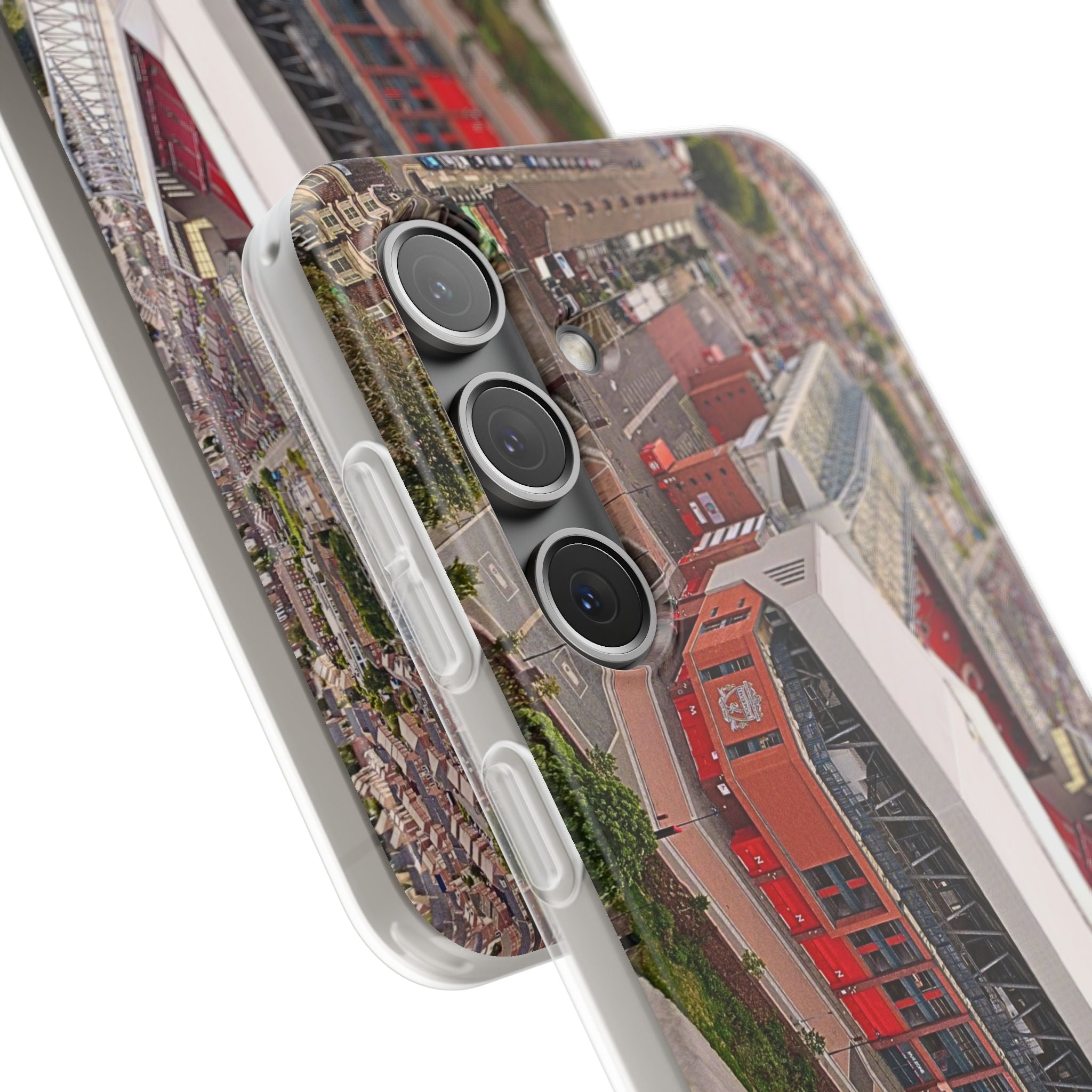 Liverpool Anfield Aerial Flexi Phone Case — Anfield Stadium Photo iPhone Cover