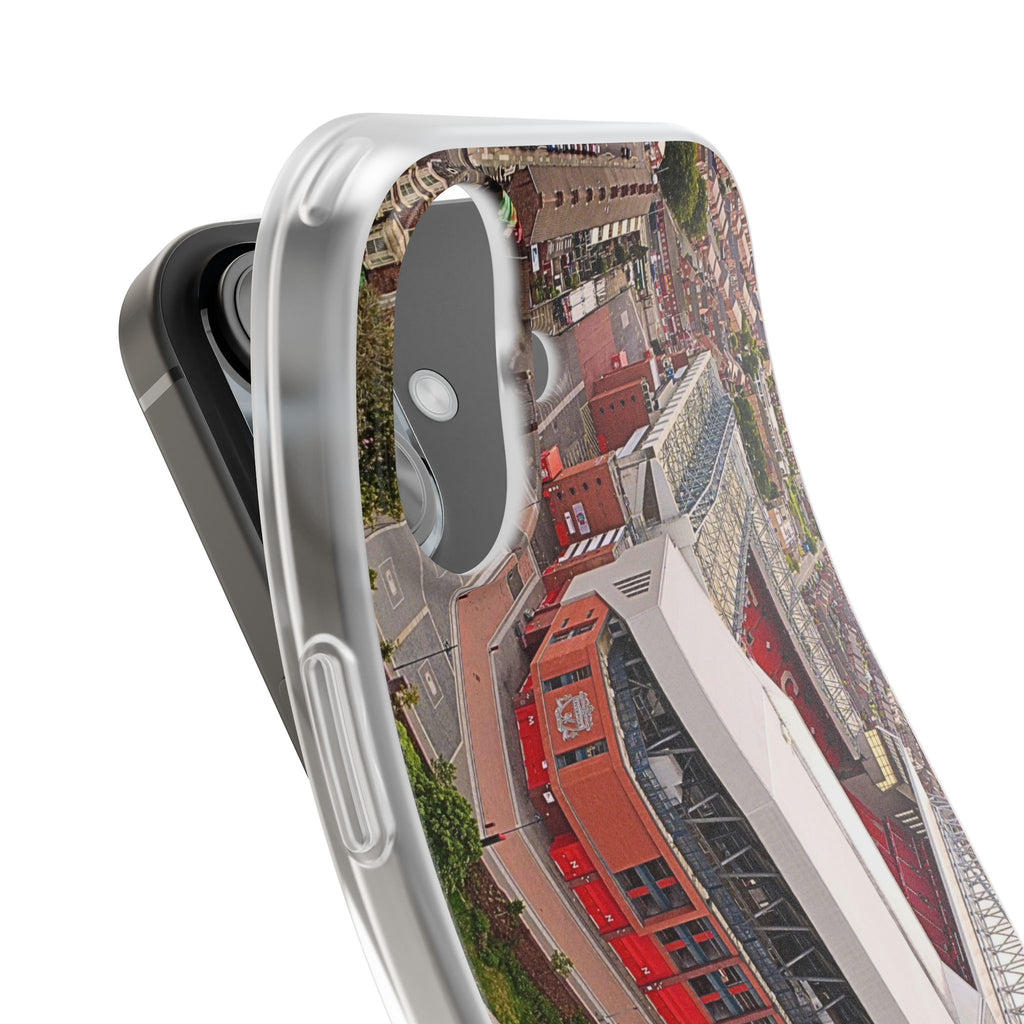 Liverpool Anfield Aerial Flexi Phone Case — Anfield Stadium Photo iPhone Cover
