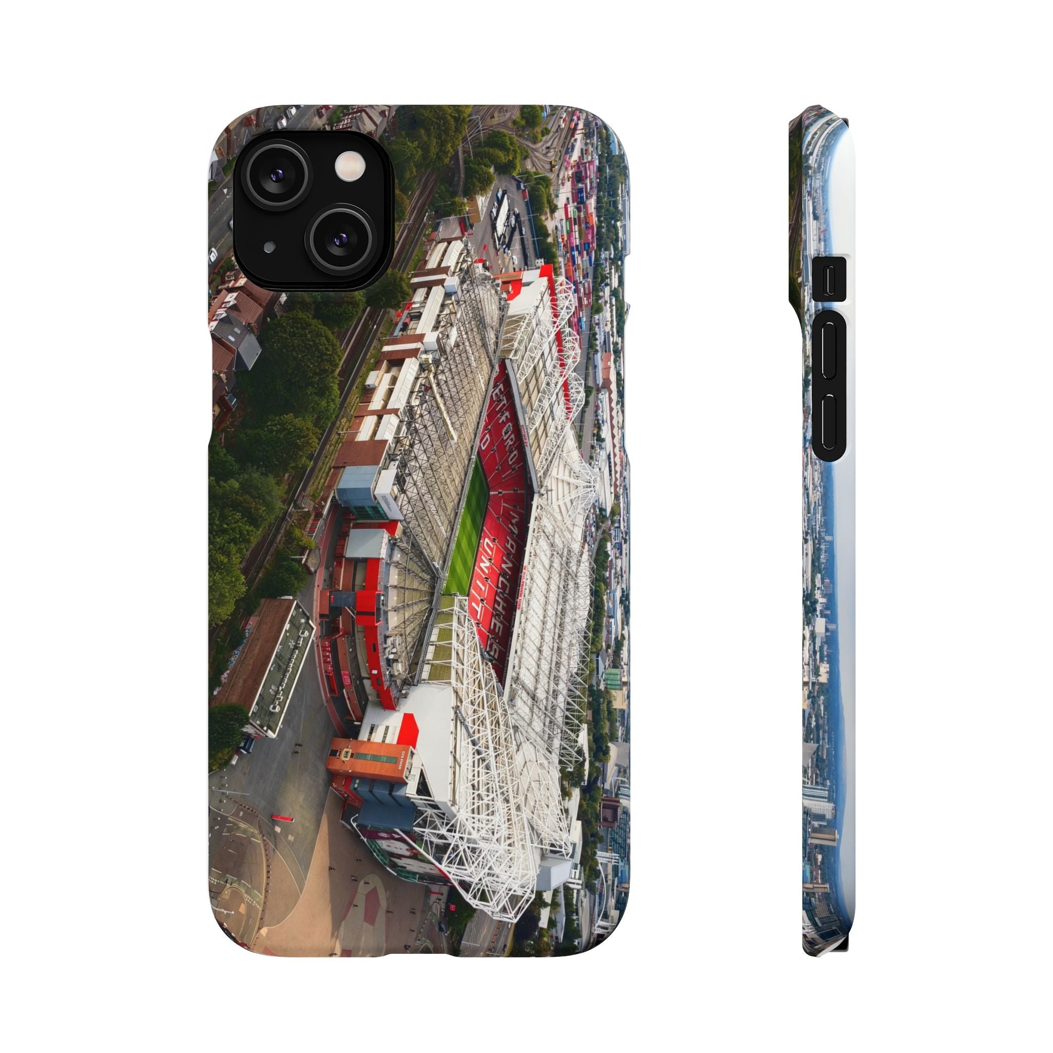 Manchester United, Old Trafford Print Phone Case.