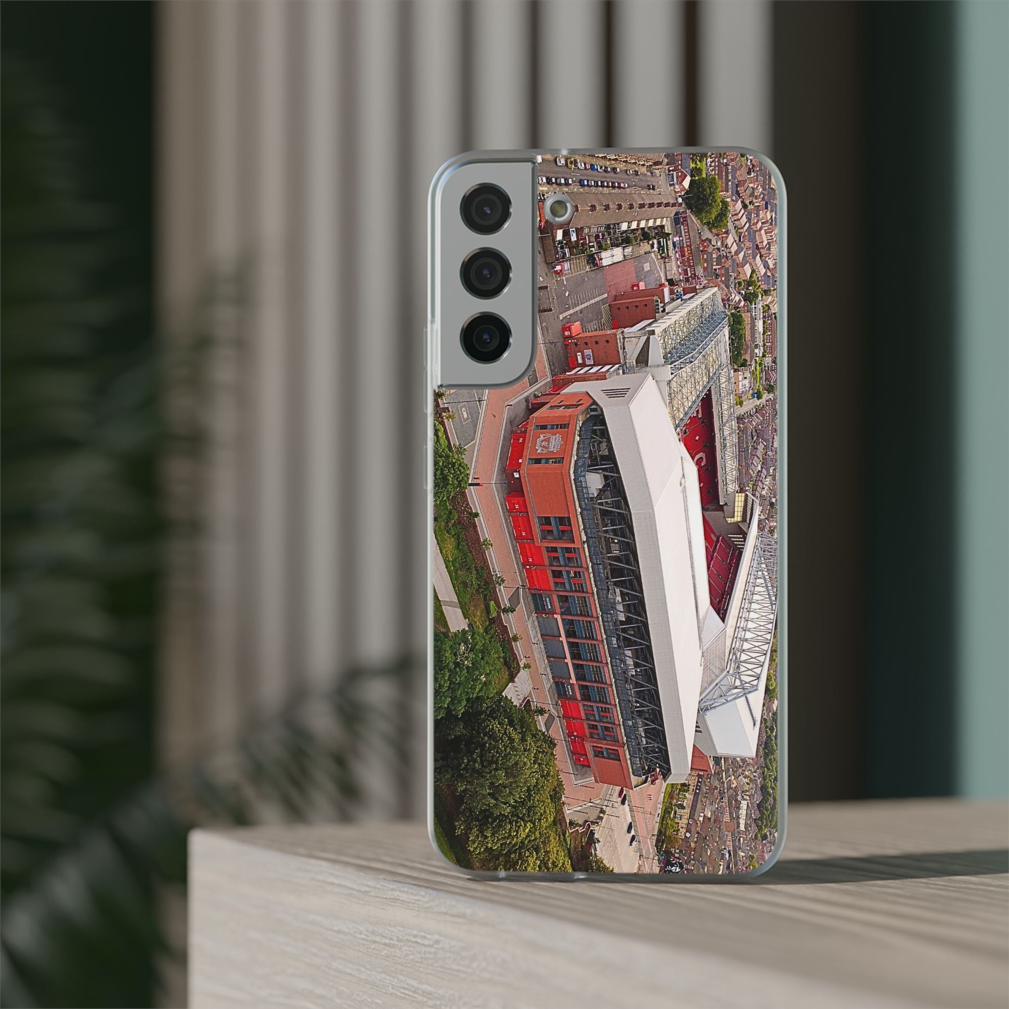 Liverpool Anfield Aerial Flexi Phone Case — Anfield Stadium Photo iPhone Cover