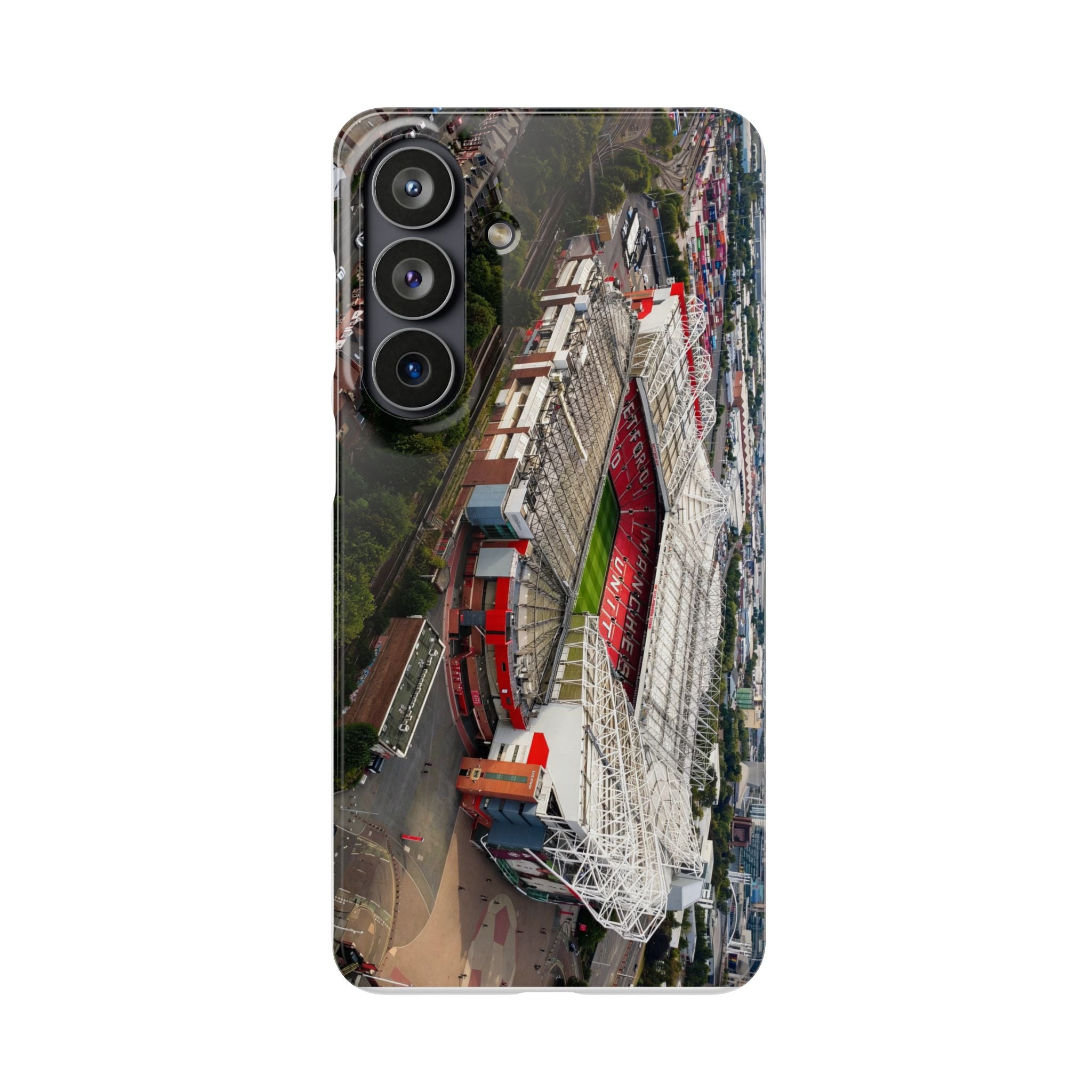 Manchester United, Old Trafford Print Phone Case.