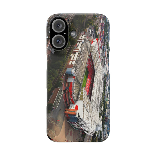 Manchester United, Old Trafford Print Phone Case.