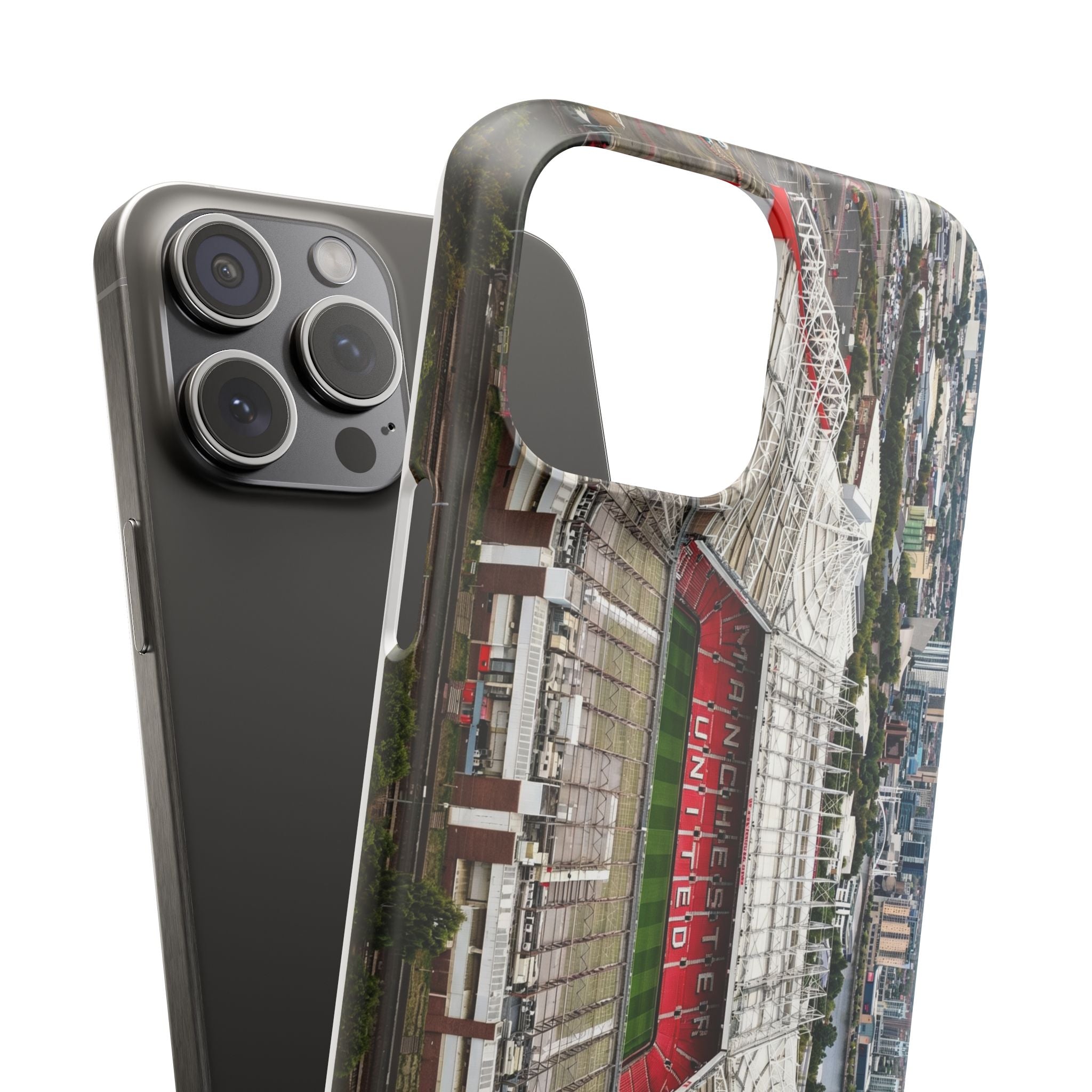 Old Trafford Aerial Side View — Manchester United — Premium Phone Case