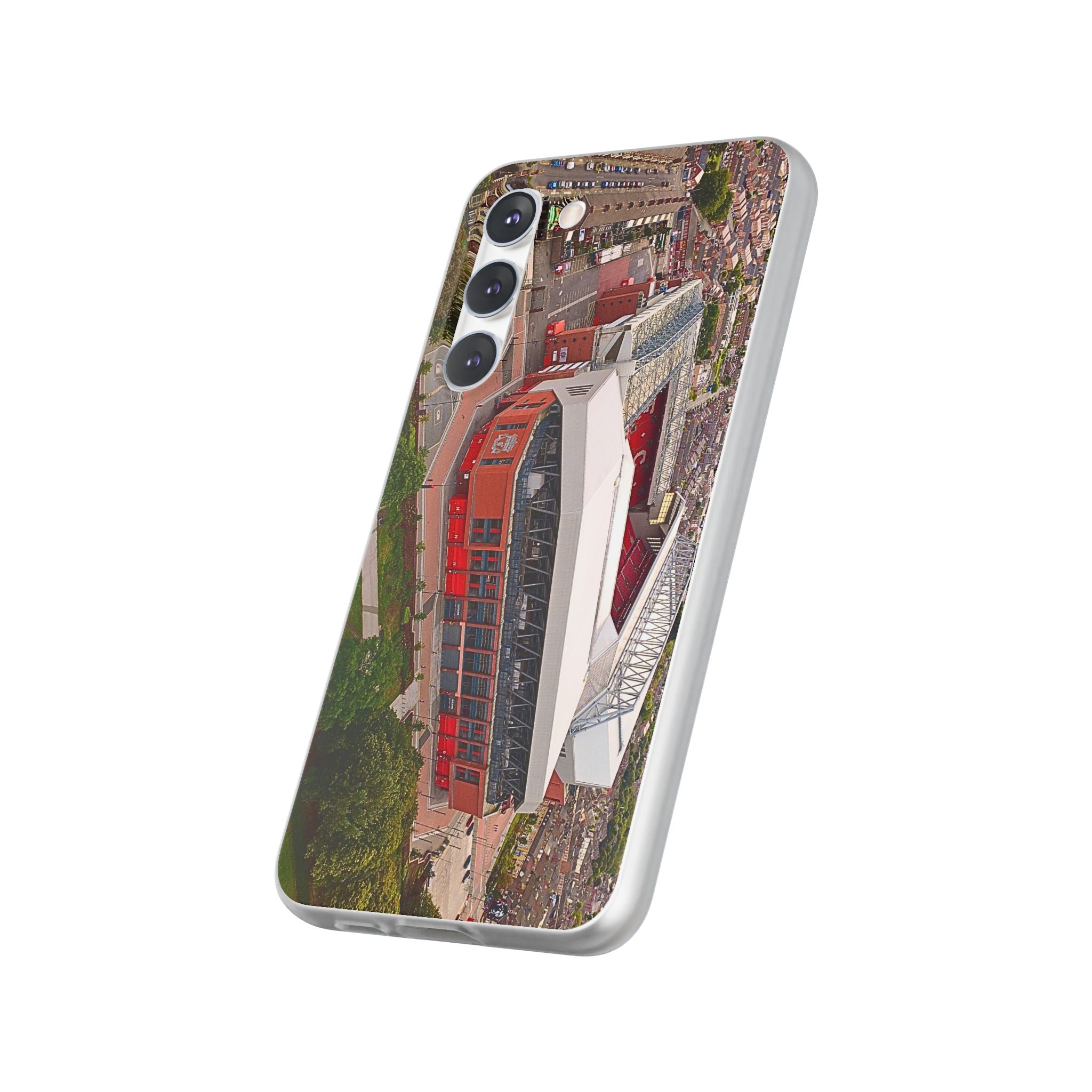 Liverpool Anfield Aerial Flexi Phone Case — Anfield Stadium Photo iPhone Cover
