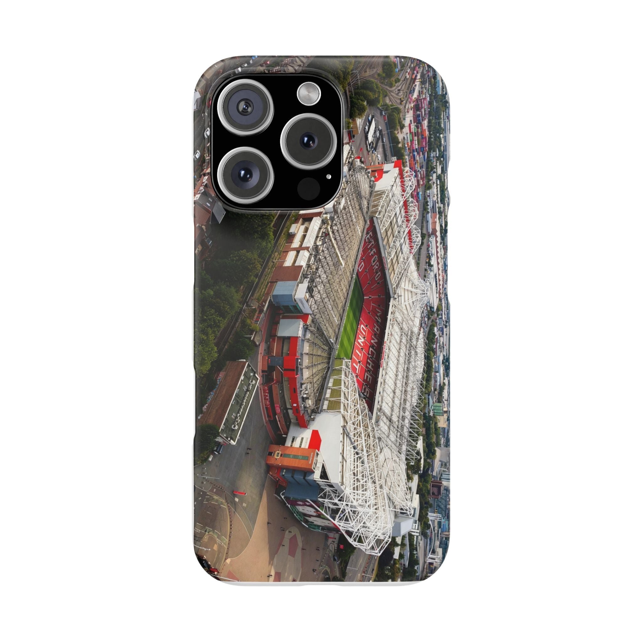 Manchester United, Old Trafford Print Phone Case.