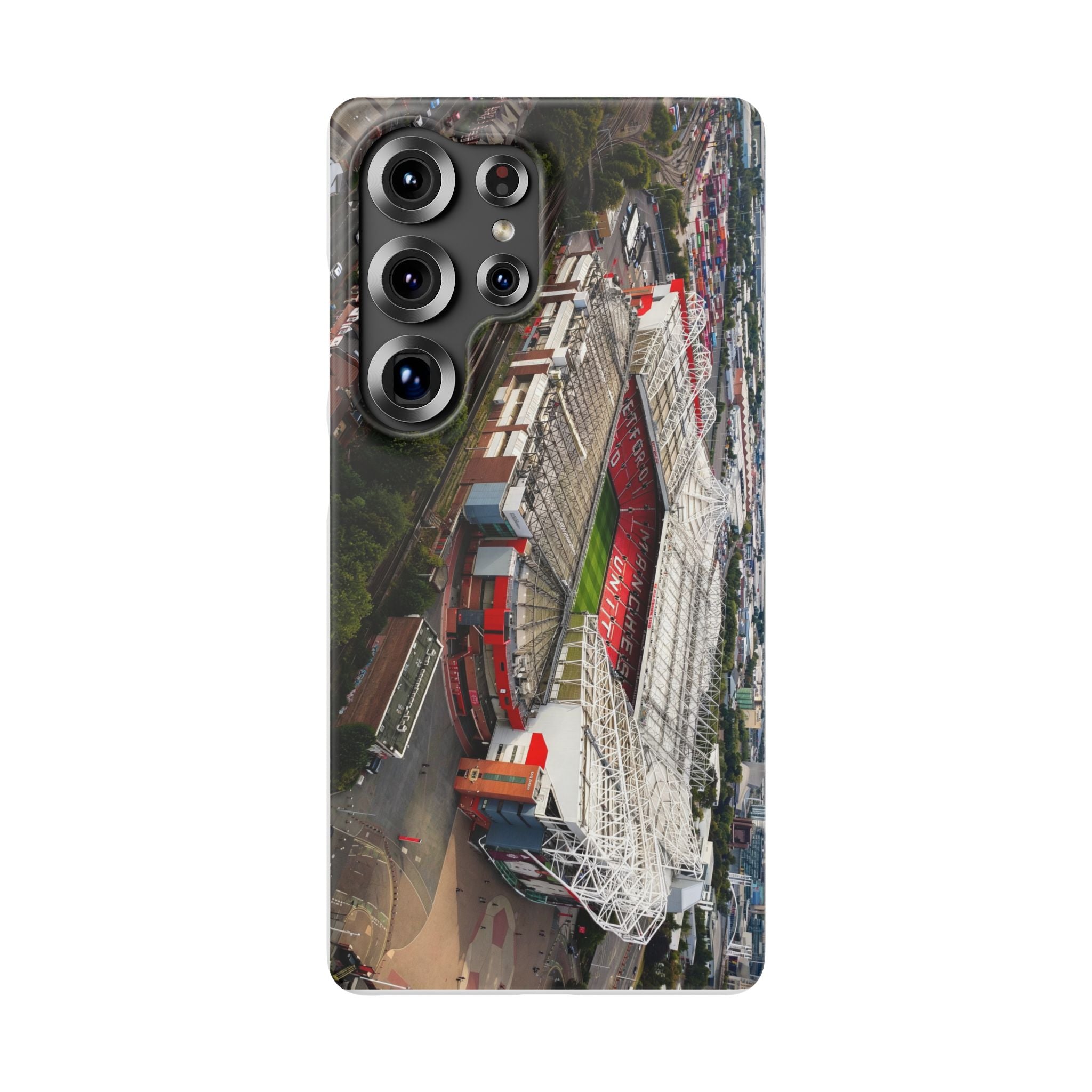Manchester United, Old Trafford Print Phone Case.