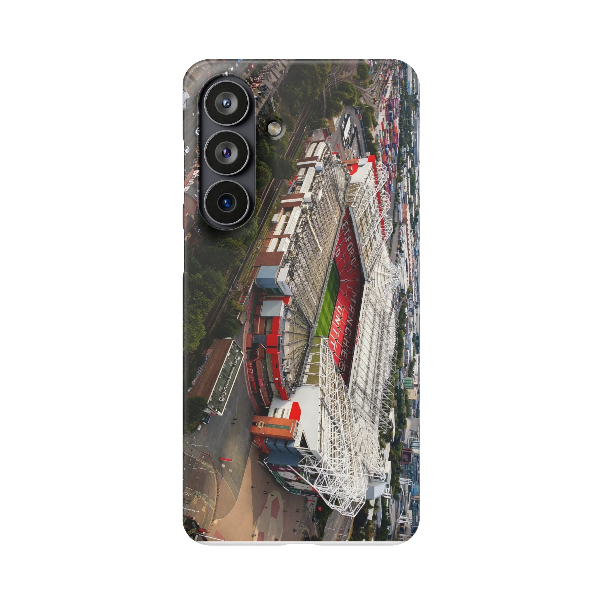 Manchester United, Old Trafford Print Phone Case.