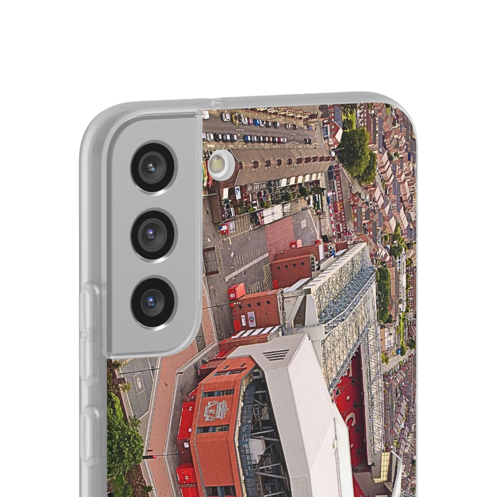 Liverpool Anfield Aerial Flexi Phone Case — Anfield Stadium Photo iPhone Cover